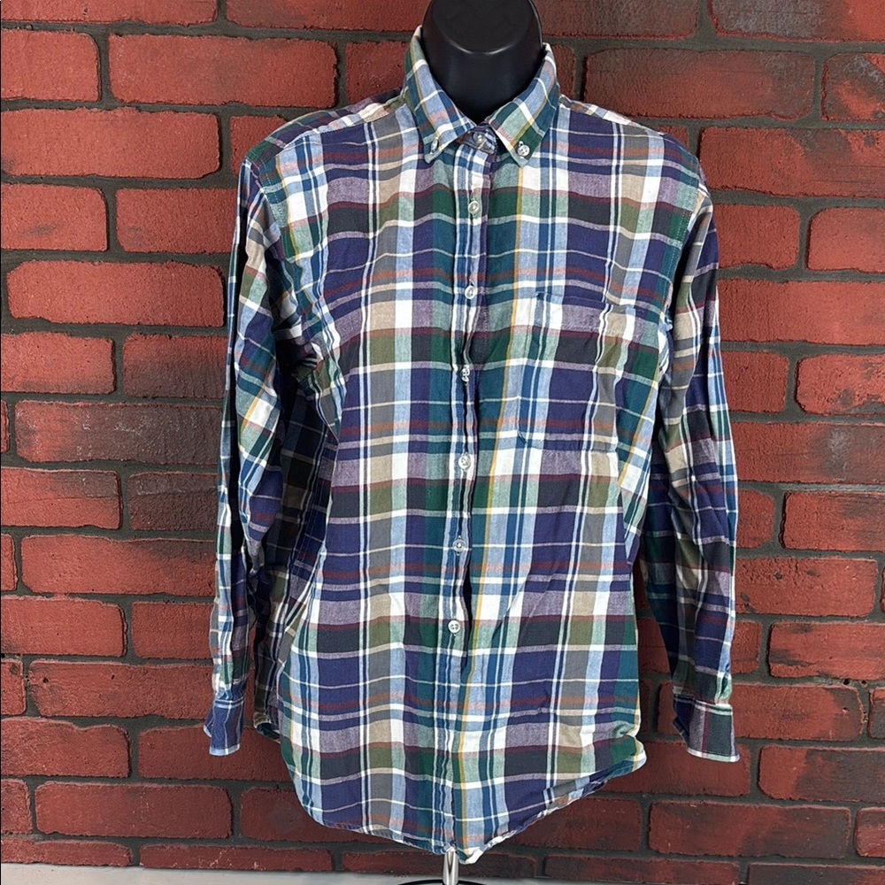 LL Bean Shirt Womens‎ Small Plaid Button Down